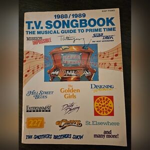 1988/1989 T.V. Songbook Sheet Music